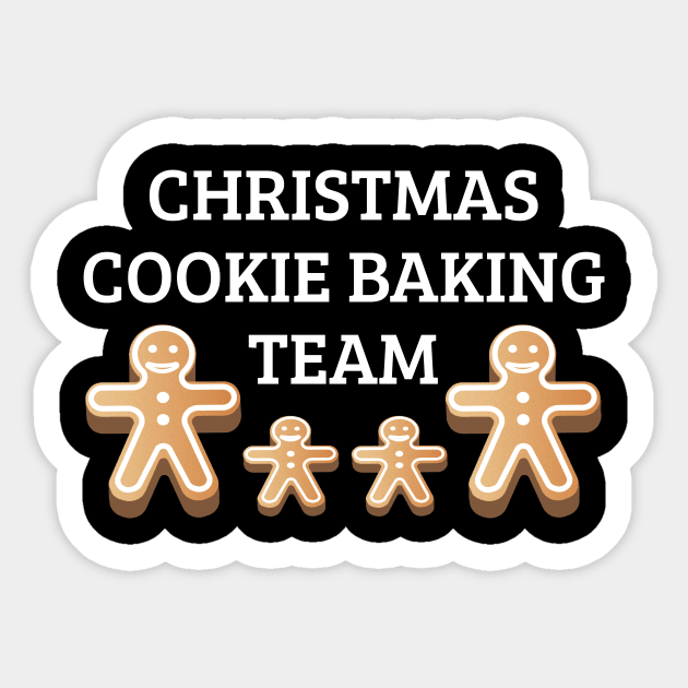 Christmas Cookie Baking Team Sticker by JustPick